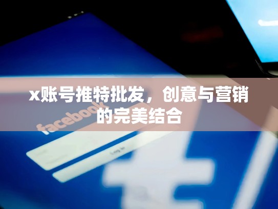 x账号推特批发，创意与营销的完美结合