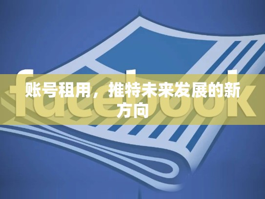 账号租用，推特未来发展的新方向