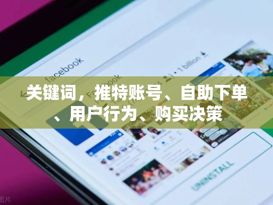 关键词，推特账号、自助下单、用户行为、购买决策