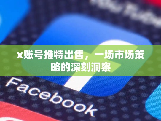 x账号推特出售，一场市场策略的深刻洞察