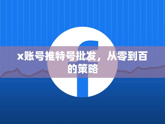 x账号推特号批发，从零到百的策略