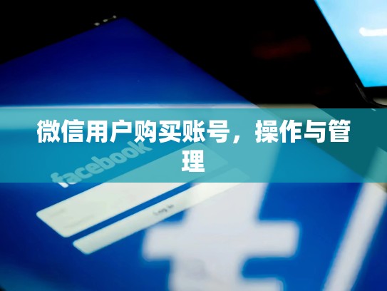 微信用户购买账号，操作与管理