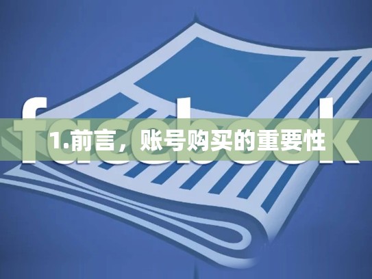 1.前言，账号购买的重要性